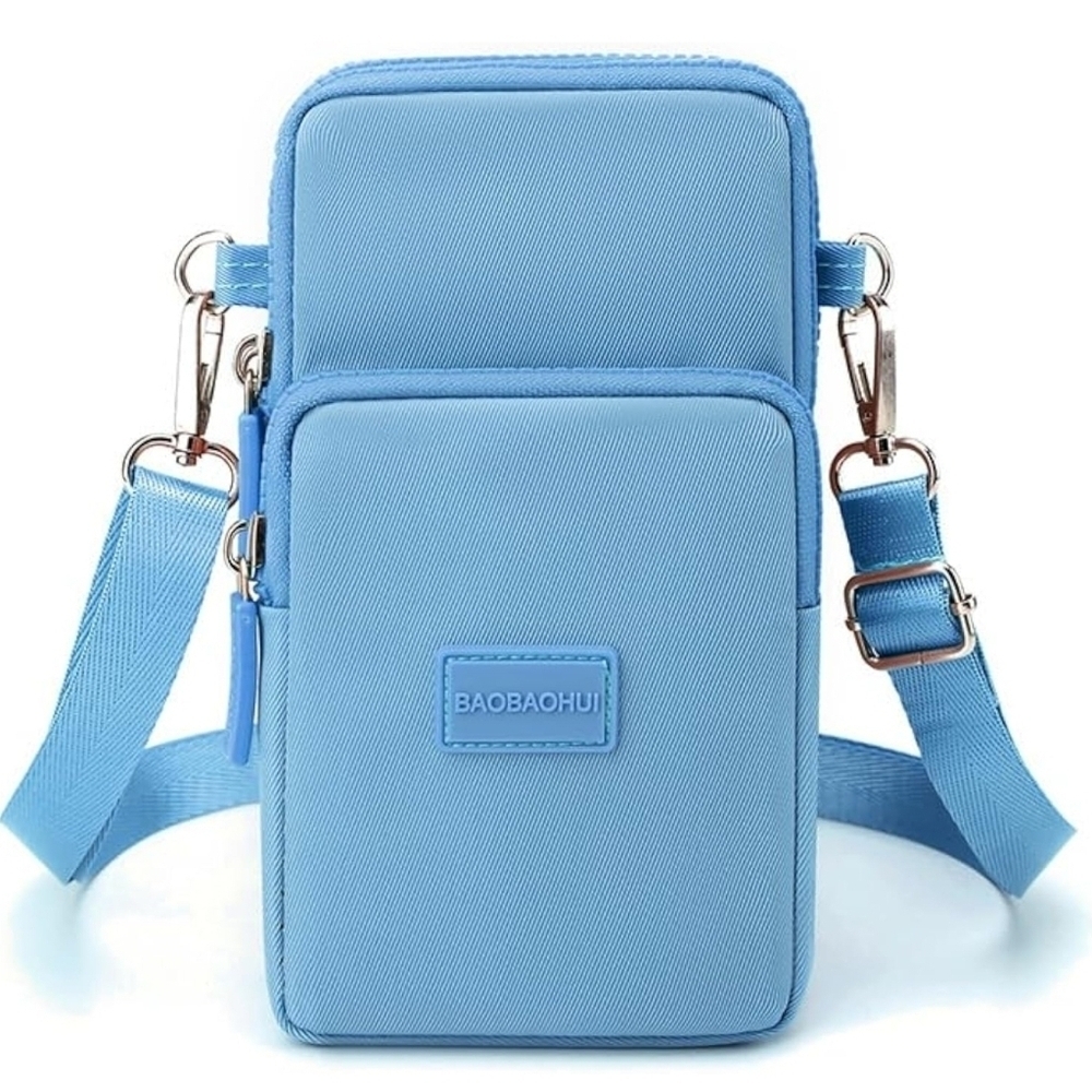 Crossbody Bag Cell Phone Sleeve Concert Venue Bag Adiustable Strap Arm Wrist NWT